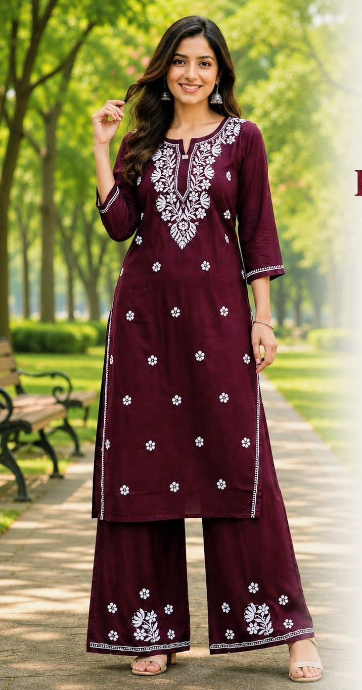 Punarnava Reyon Plazo set