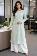Punarnava Full jaal chikankari kurti