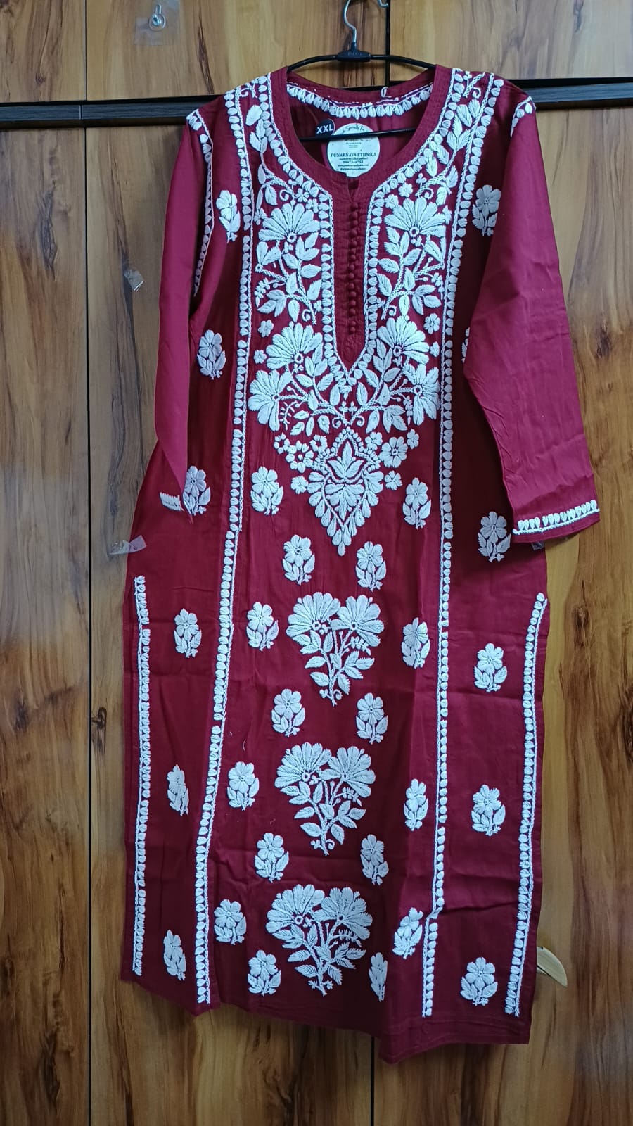 Punarnava Cotton Chikankari Kurti