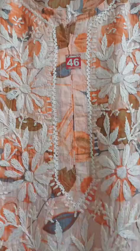 The Punarnava Mulmul Chikankari Kurti Collection