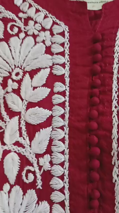 Punarnava Cotton Chikankari Kurti