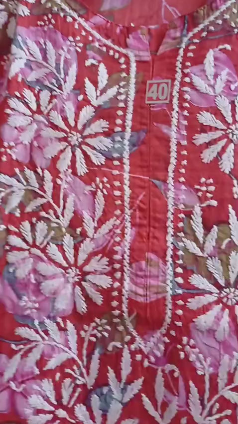 The Punarnava Mulmul Chikankari Kurti Collection